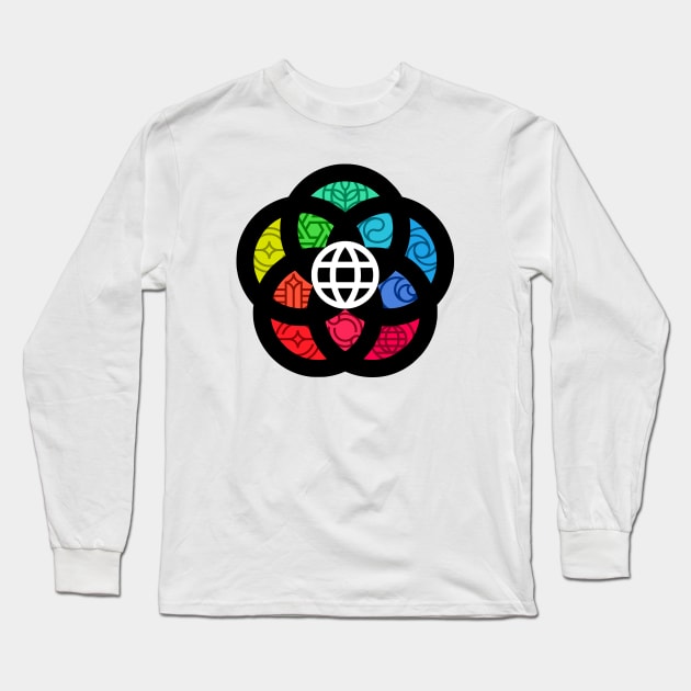 EPCOT Pavilion Logos Long Sleeve T-Shirt by GrizzlyPeakApparel